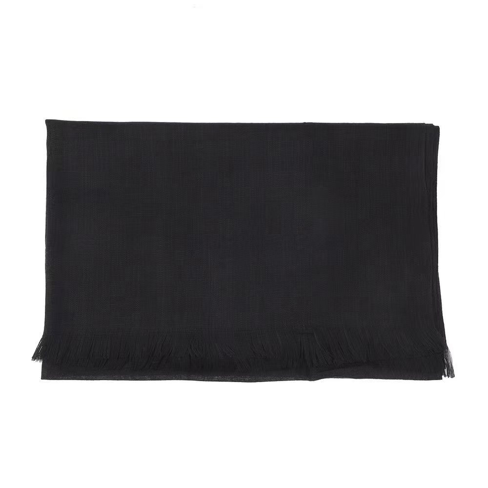 K451 Spring and summer new silk scarf women's fashion sun protection sunshade solid color bamboo cotton neck scarf