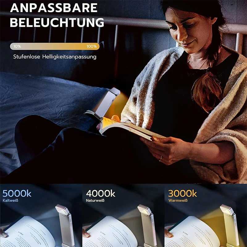 Mini Portable Reading book light charging clip with versatile reading and learning light clip eye protection Rechargeable Lamp M251120