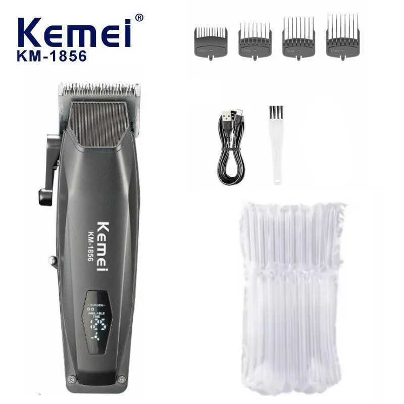Kemei KM-1856 Electric Rechargeable Best Hair Trimmer Professional Cordless Barber Hair Clipper TrimmerT251120