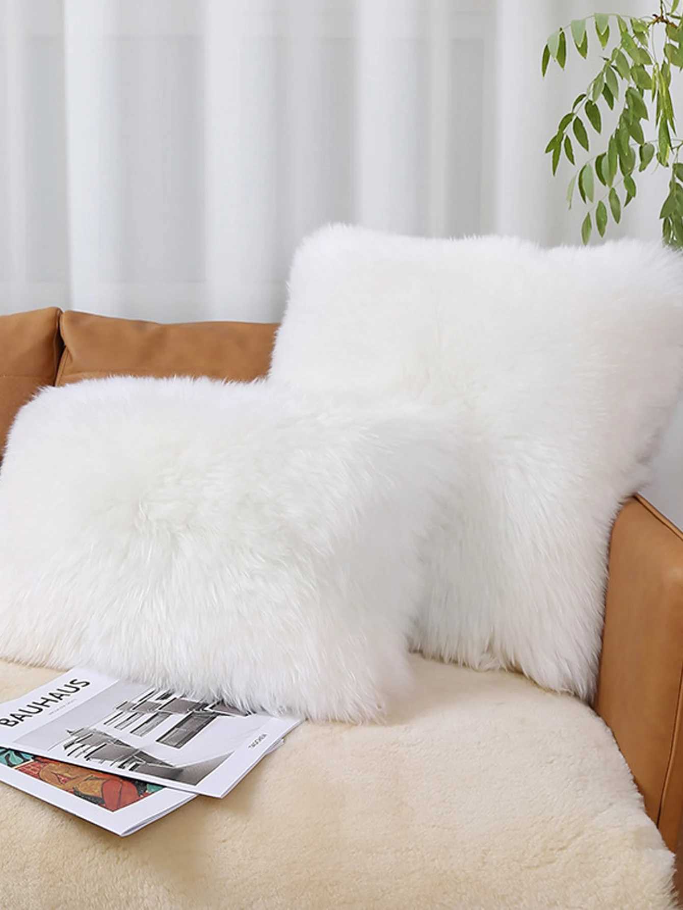 Pillow Case Fur case Cushion Cover Decorative Long Hair Plush Case New Luxury Series Style Faux Throw Cushion Decor C251120