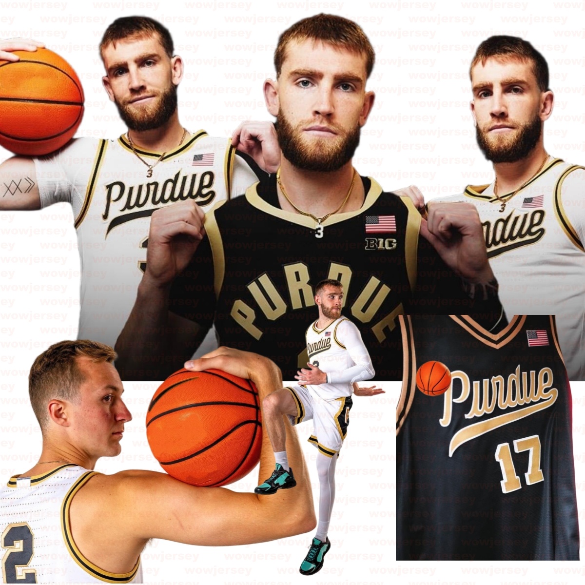 Purdue 2025-2026 Away Jersey Braden Smith Basketball jersey Fletcher Loyer Trey Kaufman-Renn Oscar Cluff Omer Mayer