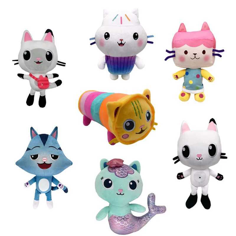 25cm Gabby Dollhouse Plush Toy Mercat Cartoon Stuffed Animals Mermaid Cat Mermaid Plushie Birthday Gifts G251120