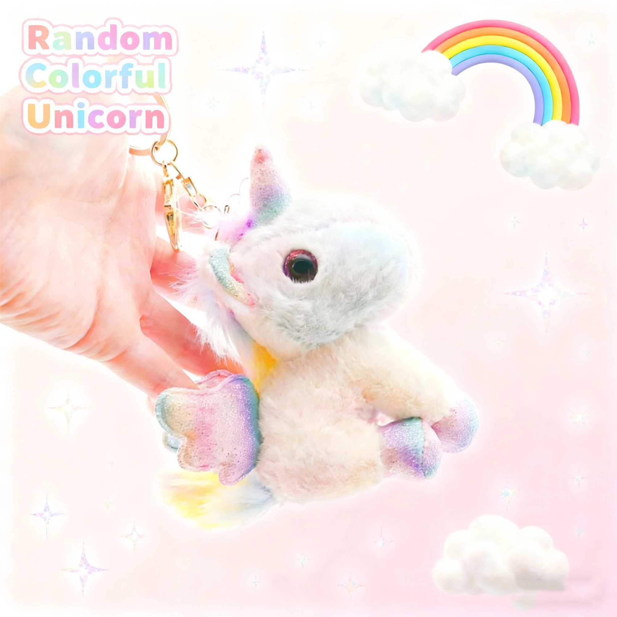 Mini Plush Unicorn Stuffed Animals Unicorn Party Favors Bulk Toys DIY Plush Keychain Stuffed Animal for Kids Party Favor G251120