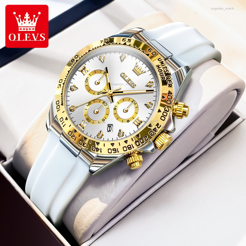 OLEVS Designer Women's Wristband Multifunctional Chronograph Quartz Watch Luminous Women's Watch Luxury Watch Free Delivery And Wholesale