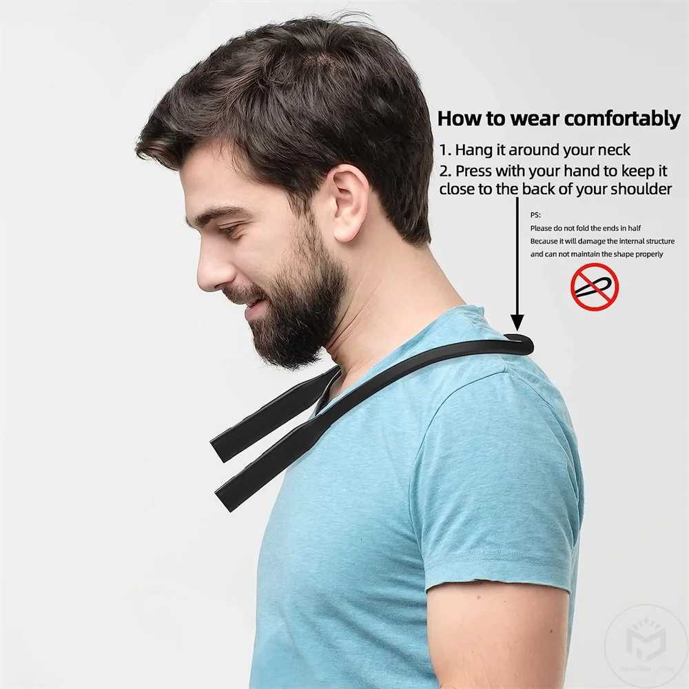 Led Rechargeable Neck Reading Light 3 Colors Book Light Stepless Dimming Neck Night Light Portable Mini Read Light For Kids Gift M251120