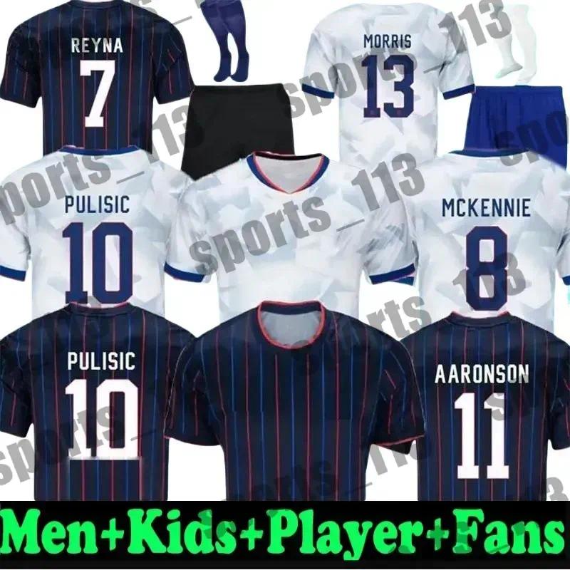 2025 2026 PULISIC UsaS Soccer Jerseys REYNA AARONSON WEAH ACOSTA McKENNIE 25 26 Maillot De Futol FERREIRA DEST MORGAN Us A Football Shirt RAPINOE DUNN USWNT Men