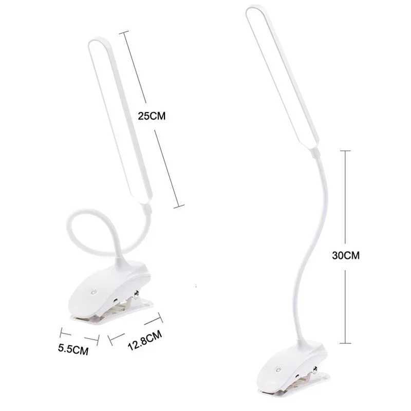 LED Reading Light with Clamp 3 Color 10 Brightness Desk Lamp Flexible Gooseneck Book Lamp Kids Reading Night Light Book Light M251120