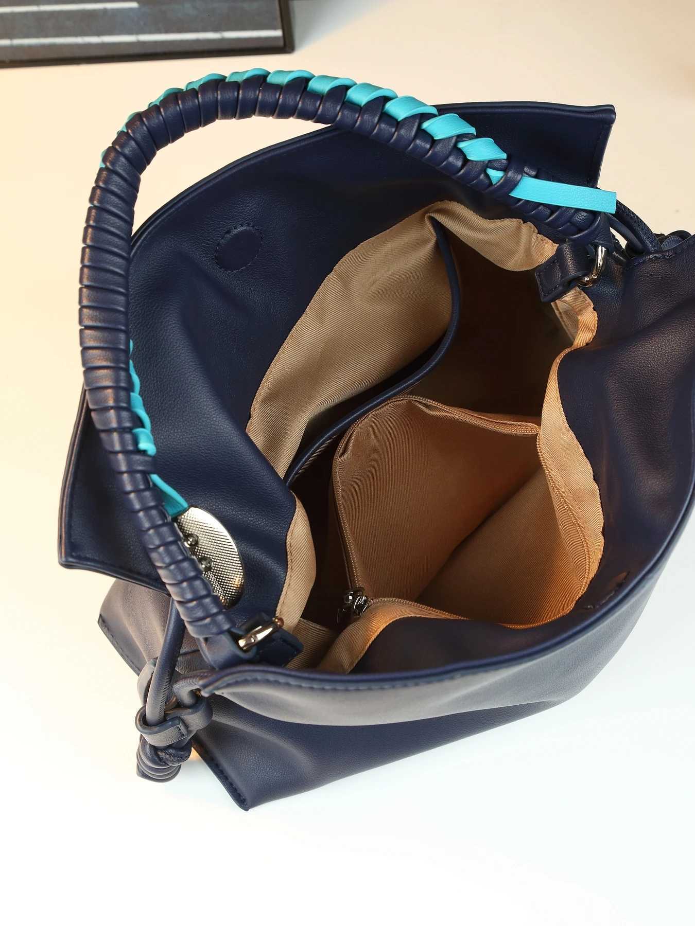 Fi casual portable drstring lucky bag foreign style woven hand-held handbag persali wens bag Y251120