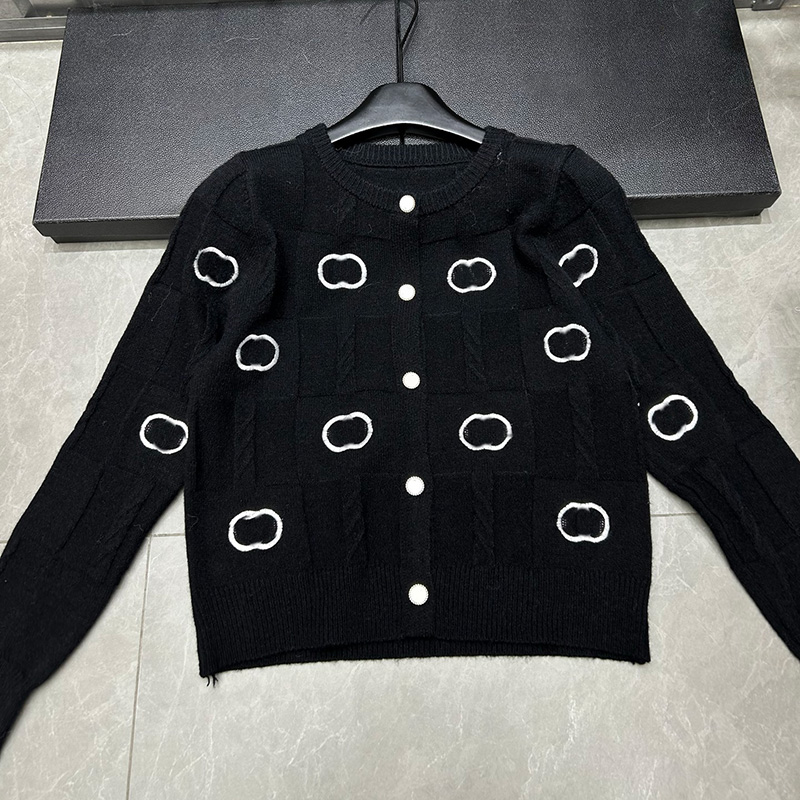Luxury Letters Cardigan Sweater For Women Designer Crew Neck Jumper Tops Spring Summer Casual Knitted Jumpers Christmas Sweaters