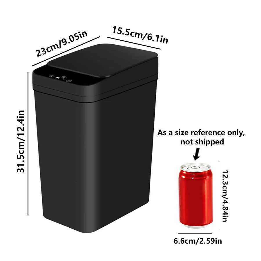 ONEKA Automatic Bathroom Gap Slim Trash Can Motion Sensor-Activated Trash Can with Lid Diaper Smart Trash Bin Kitchen Office C251120