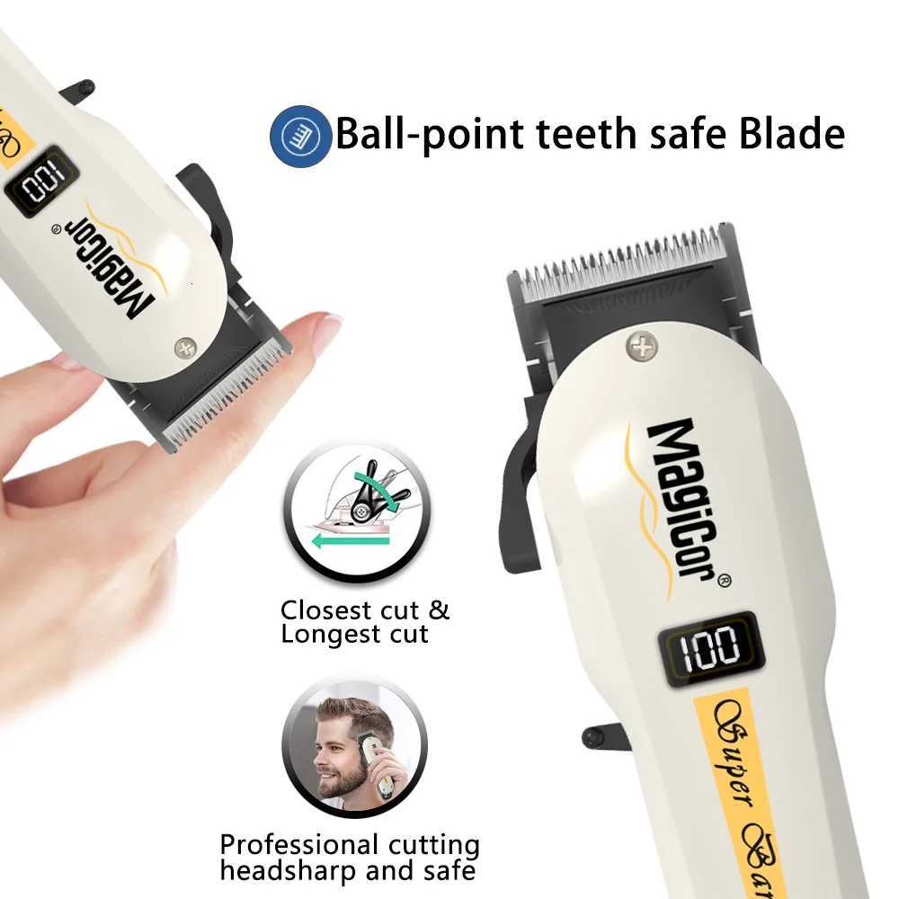 MAGICOR Electric Shaver Barber Cordless Hair Cutting Machine USB Charging Hair Trimmer Portable Hair Clipper Suitable For MenT251120