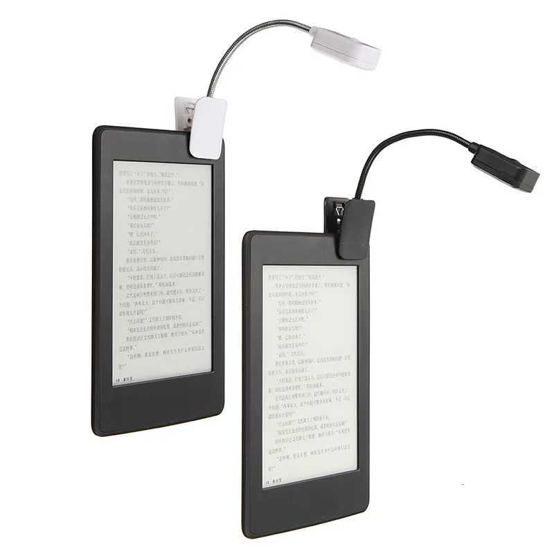 1pcs DC 6V Electronic For Notebook Reading Light LED Book Light Table Lamp Desk Lamp Mini Flexible Clip On Book White Black M251120