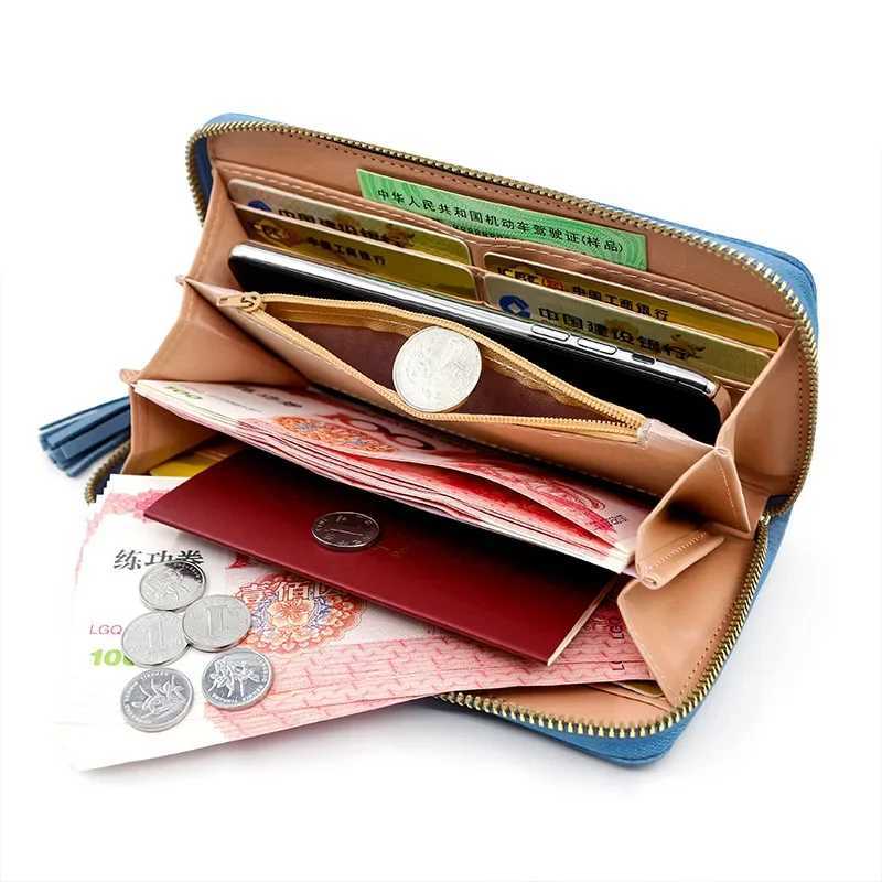 Zipper Money Coin Purse Women Card Holder Long PU Leather Clutch Wallet Large Capacity Lady Wristlet Phone HandBags Money PocketW251120
