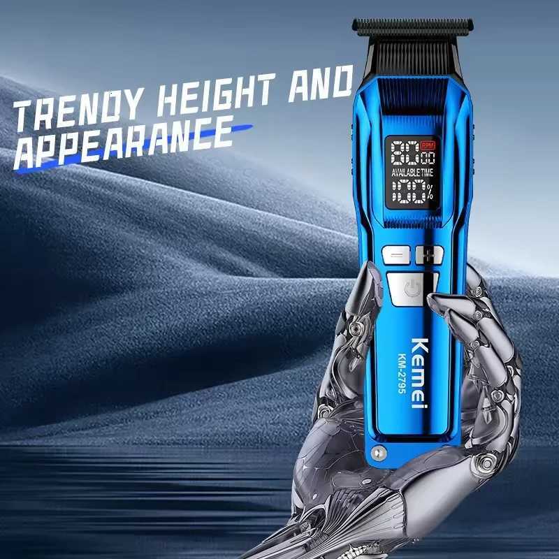 Kemei KM-2797 KM-1102 Professional Electric Hair Clipper Kit Rechargeable Hair Trimmer Shaver for Men USB Charging Beard RazorT251120