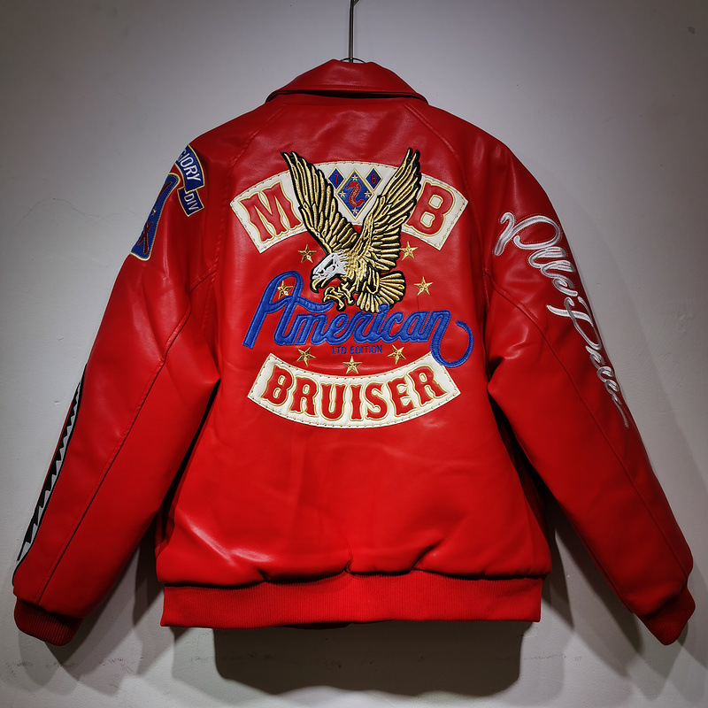 Authentic Mens Jackets High-quality PP Baseball Short Jacket Womens Leather Genuine Leather Embroidered Diamond Hall of Fame Hip-Hop