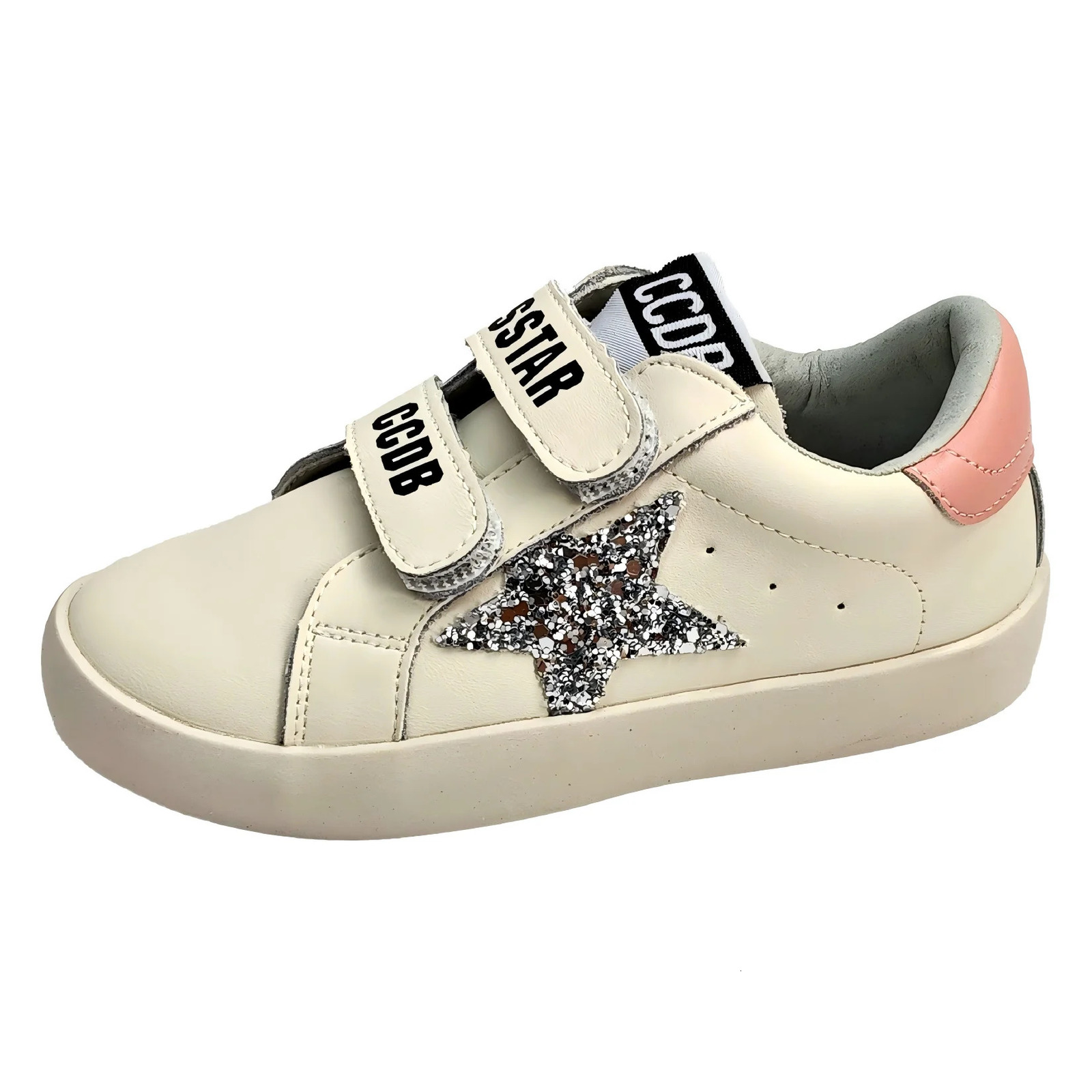 Autumn Childrens Boys Girls Genuine Leather Sequin Magic Sticker Dirty Sneakers Kid Toddler Casual Flats Single Shoes 251113 XJ260303