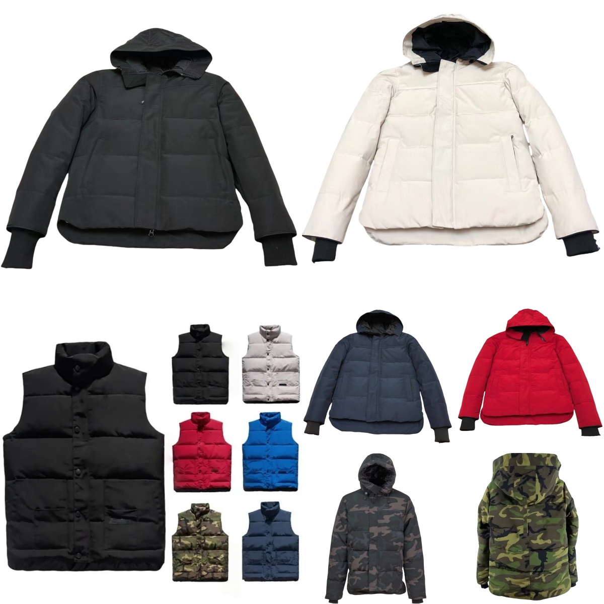 mens vests designer gilet luxury down puffer jacket canada woman feather filled material coat snow graphite couple coat Label xs s l xl 2xl black navy Warm Vest