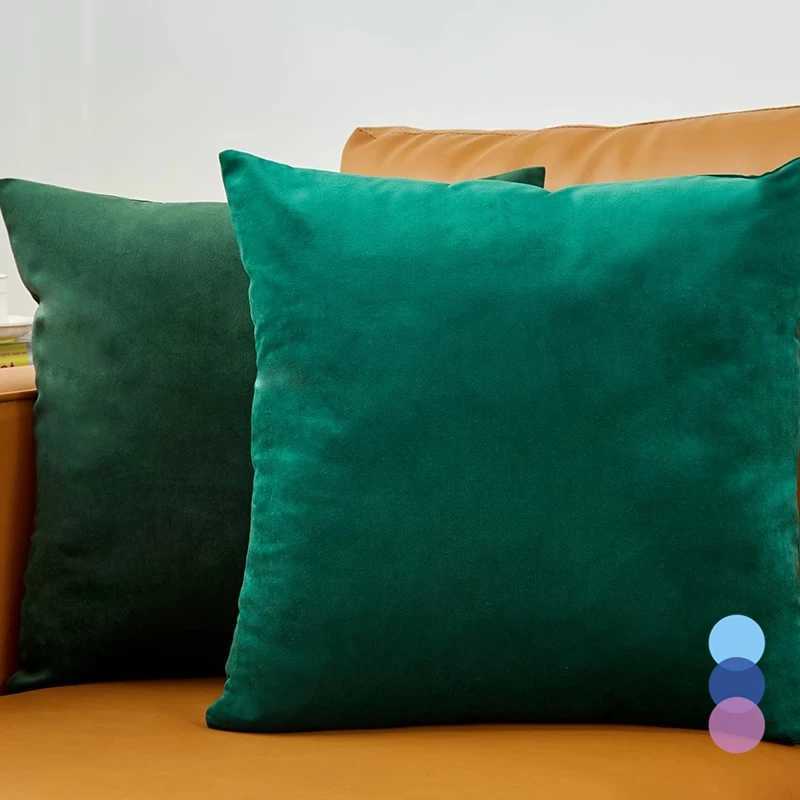 Pillow Case Green Throw s Velvet Luxury Sofa Decorative Funda Cojin 4545cm Cushions Cover Living Room Home Decor Almofadas Modern C251120