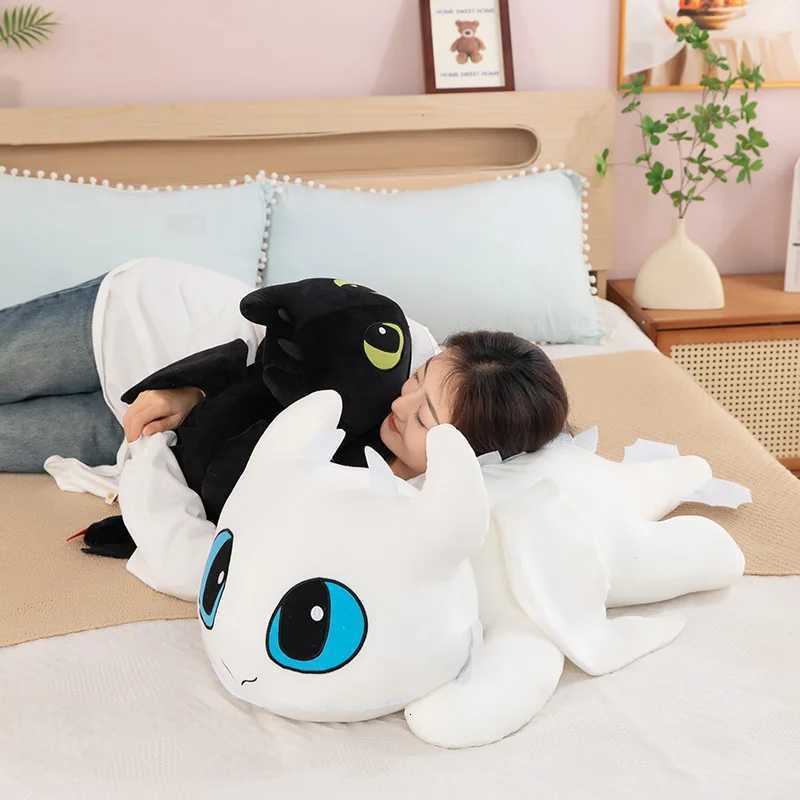 38-100cm Little Flying Dragon Kawaii Plush Toy Lying Posture Style Toothless Doll Pillow Children Couple Christmas Birthday GiftW251120