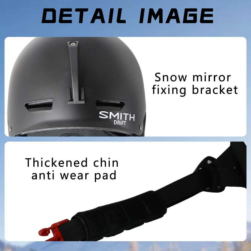 SMITH DRIFT Ski Helmet Lightweight Shockproof Winter Snowboard Snowmobile Skating Men Women Teenager Kids Adult Outdoor Sports L251120