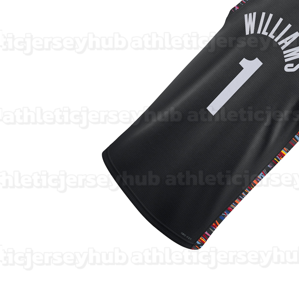 2025-26 City Basketball Jersey Nic Claxton Cam Thomas Noah Clowney Yuri Collins Egor Demin Michael Porter Jr.