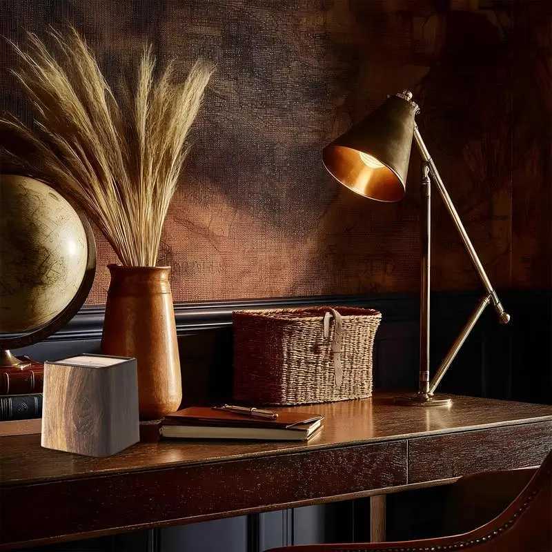 Bedroom Garbage Can Small Trash Bin Desk Decor Dustbin With Lid Space-Saving Storage Container Desktop Accessories For Bedroom C251120