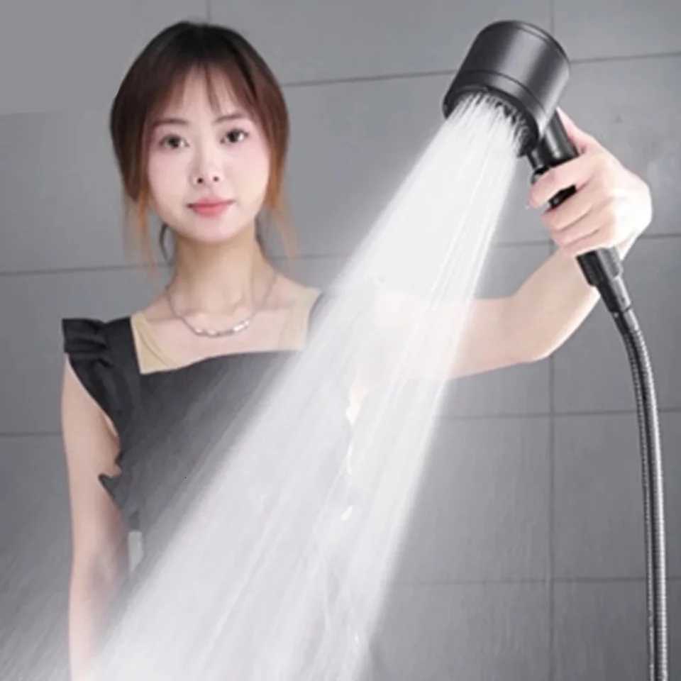 New Big Flow 5 Modes High Pressure Water Saving Shower Head with Filter SPA Massage Rainfall Faucet Spray Bathroom AccessoriesM251120