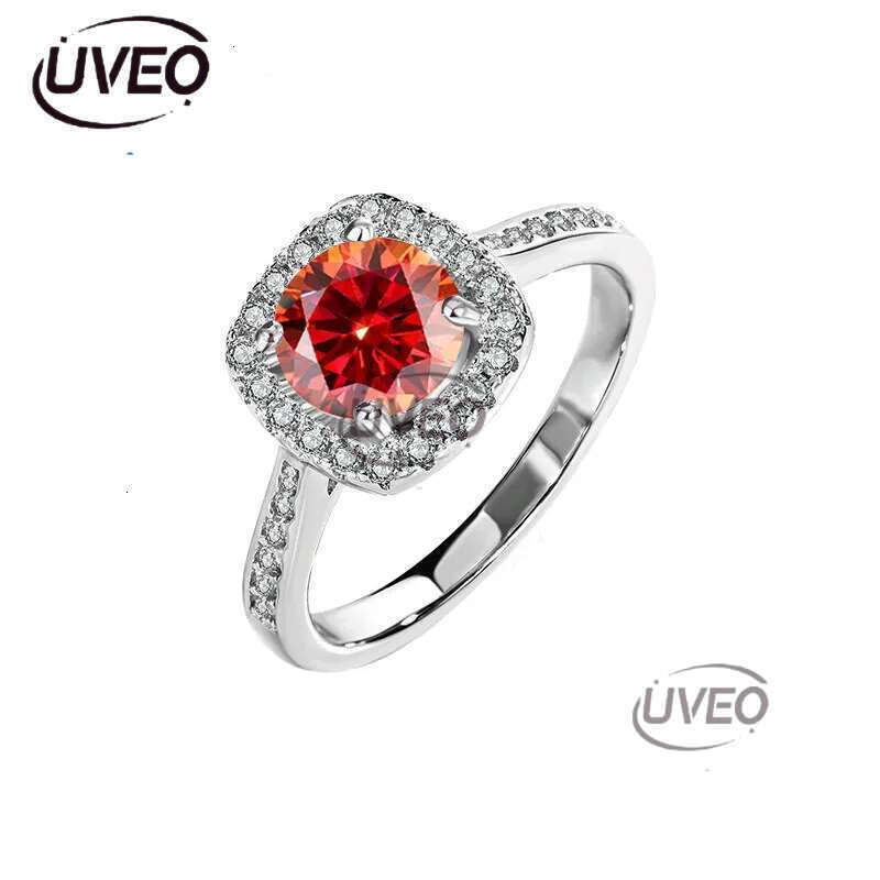 rings for women sterg sier 1CT 2CT 3CT VVS moissanite pass dia tester love daughter engagement nail ring designer jewelry