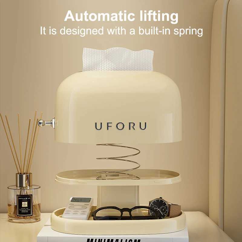 Uforu Creative Tissue Box Organizer Retro Design with Senior Sense Perfect for Student Dorms Living Room C251120