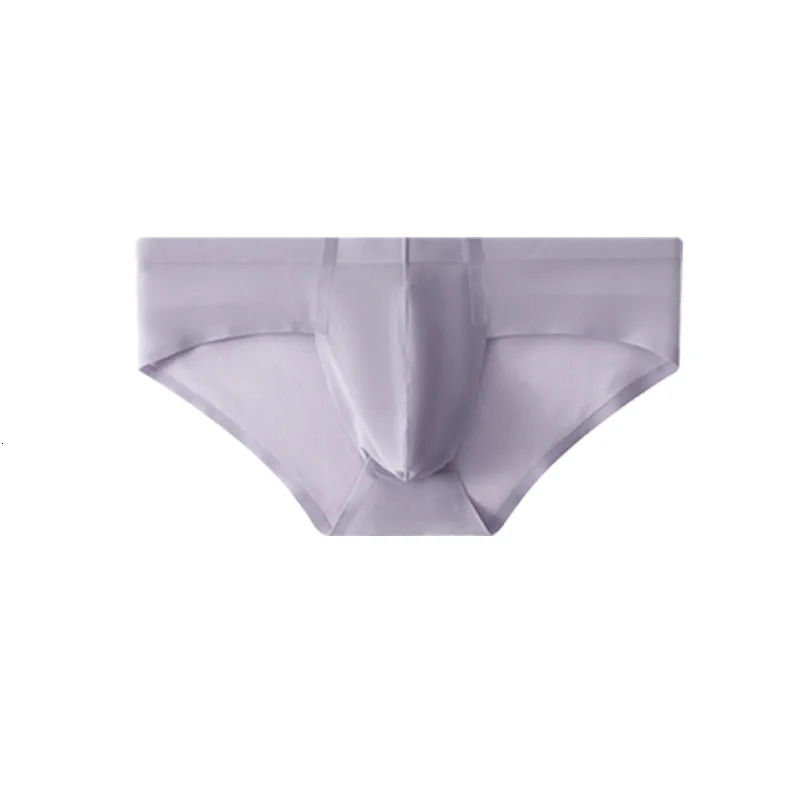 1 piece of mens sexy silk seamless underwear low waist Ushaped transparent pocket summer breathable high elasticity 250417
