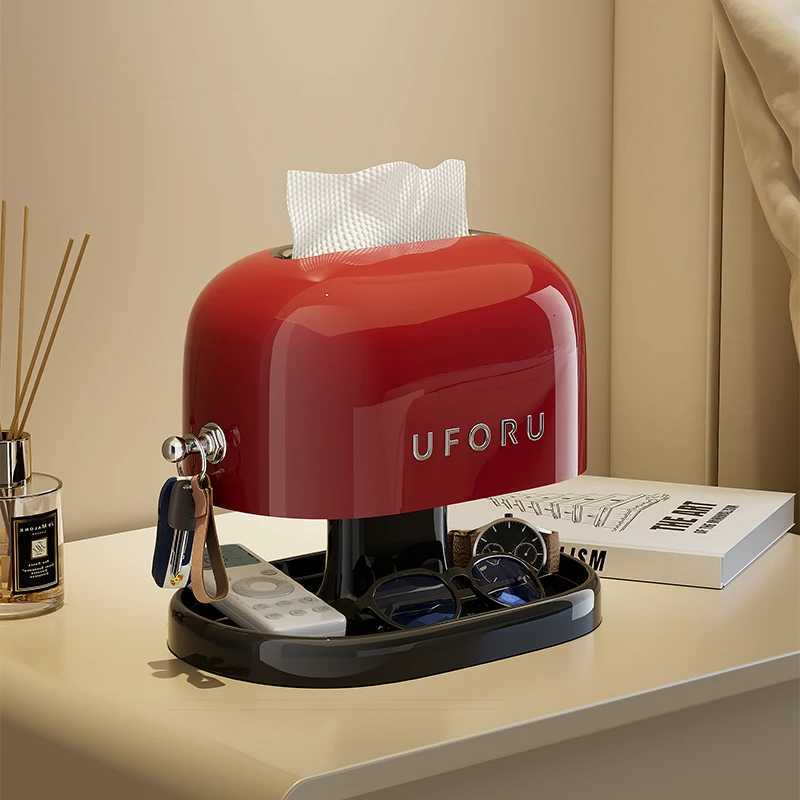 Uforu Creative Tissue Box Organizer Retro Design with Senior Sense Perfect for Student Dorms Living Room C251120