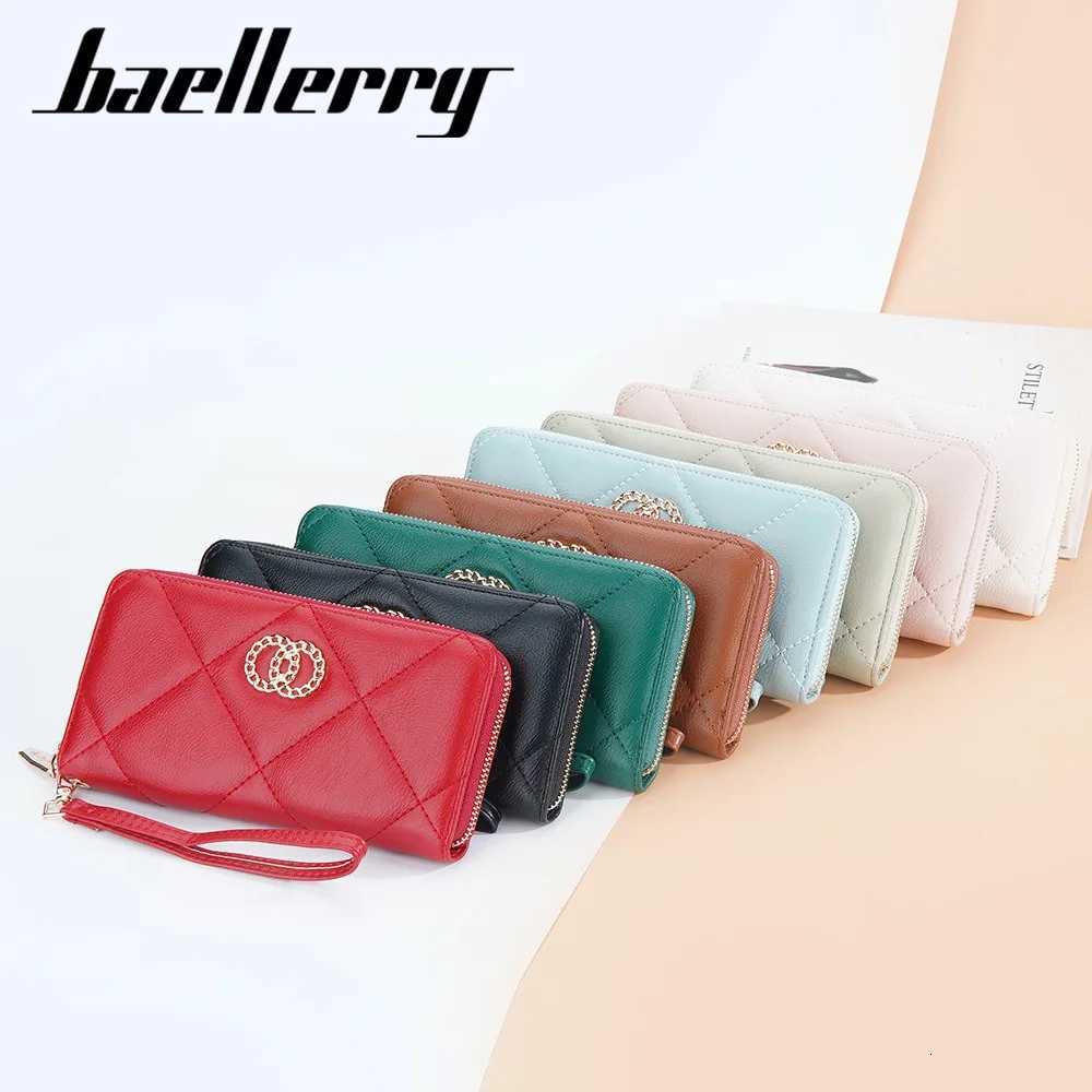 Baellerry Convertible Accordion Wallet Women PU Leather Zip Coin Purse with Detachable Wrist Strap - Large CapacityW251120