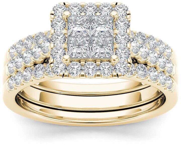 Hot-Selling European and American Couple Gold-Plated Inlaid Zircon Rings for Women Direct from Manufacturer