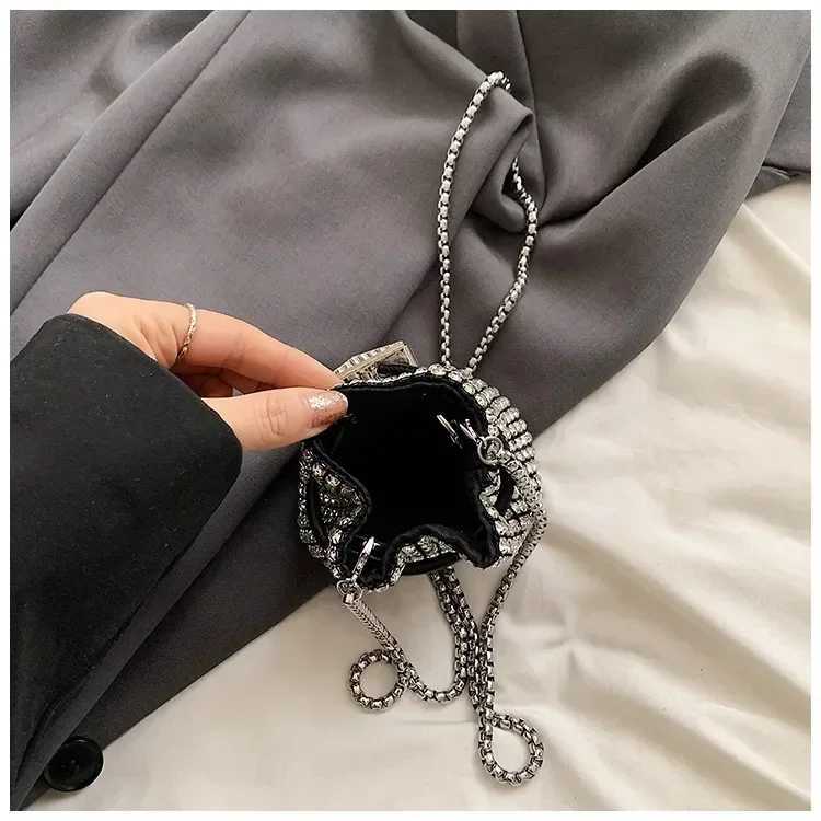 Designer handbag Luxury Women Brand Nylon Set with Diamond Crossbody Bag Fashion Drstring Mini Bucket Messenger Bag Y251120