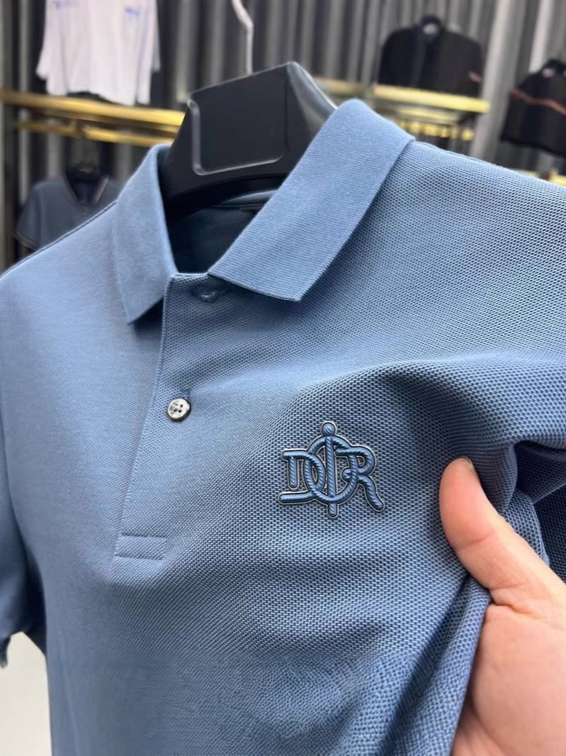 Men's Polos High End Cotton Short Sleeve T-shirt Lapel Top 2025 Summer Designer Brand Embroidery Fashion Casual Polo Shirt
