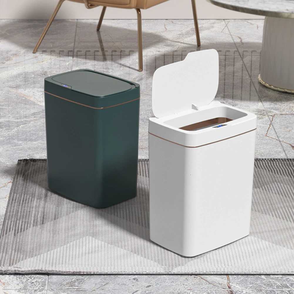 15/18/10L Sensor Rubbish Can Automatic One -touch Trash Waterproof Electric Garbage Bin For Kitchen Bathroom Bedroom New C251120