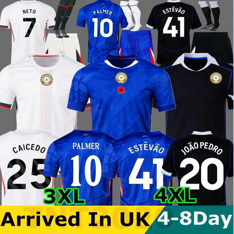 AAA 25 26 TOP Soccer Jerseys PALMER ESTEVAO ENZO JOAO PEDRO CAICEDO CUCURELLA GARNACHO GITTENS BADIASHILE CHELSEASES NETO DELAP GUSTO men kit kids Football Shirt