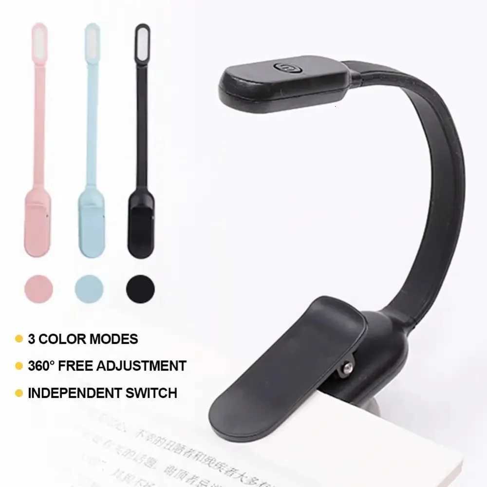 LED Desk Lamp Mini Book Light 3 Brightness Levels USB Rechargeable Clip On Study Lamp for Bedroom Dormitory Travel Reading M251120