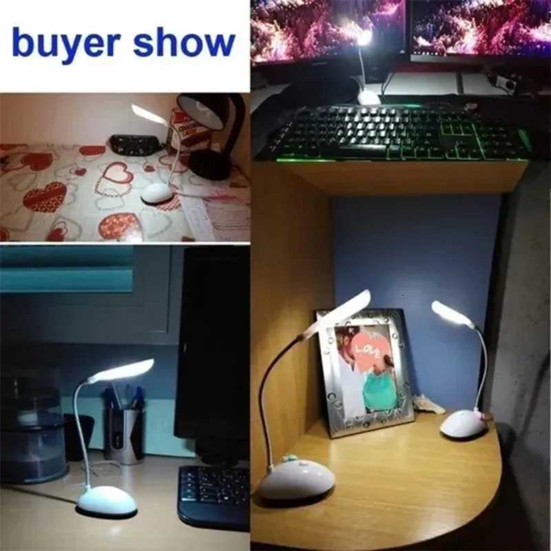 1 Pc Foldable Portable LED Desk Lamp Children Eye Protection Student Study Reading LED Table Lamp Does Not Include Battery M251120
