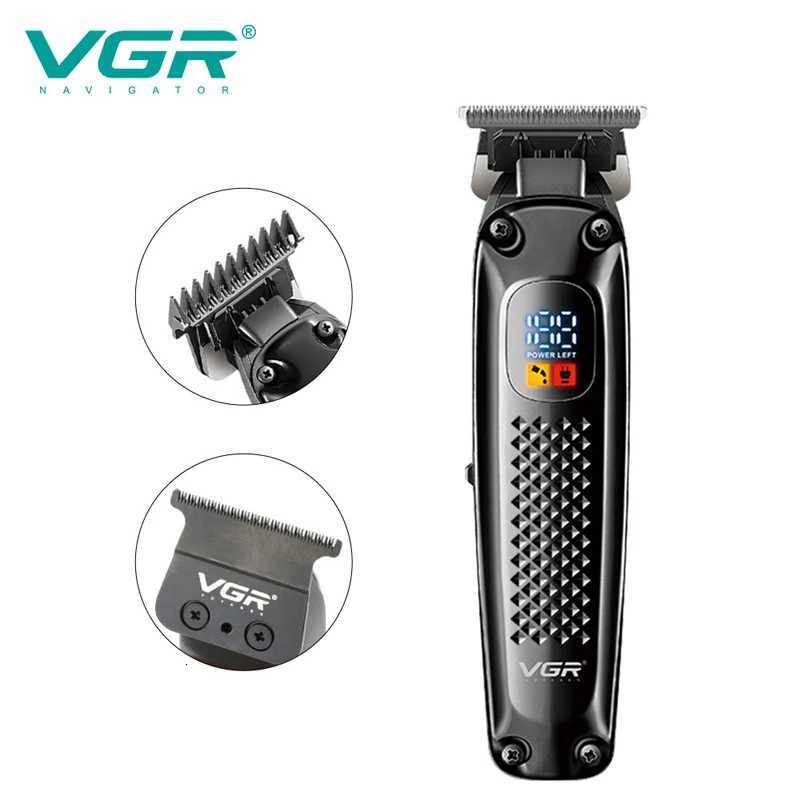 Original VGR Cordless Professional Hair Trimmer For Men Beard Trimmer USB Electric Hair Clipper Edge Razor Hair Cutter MachineT251120