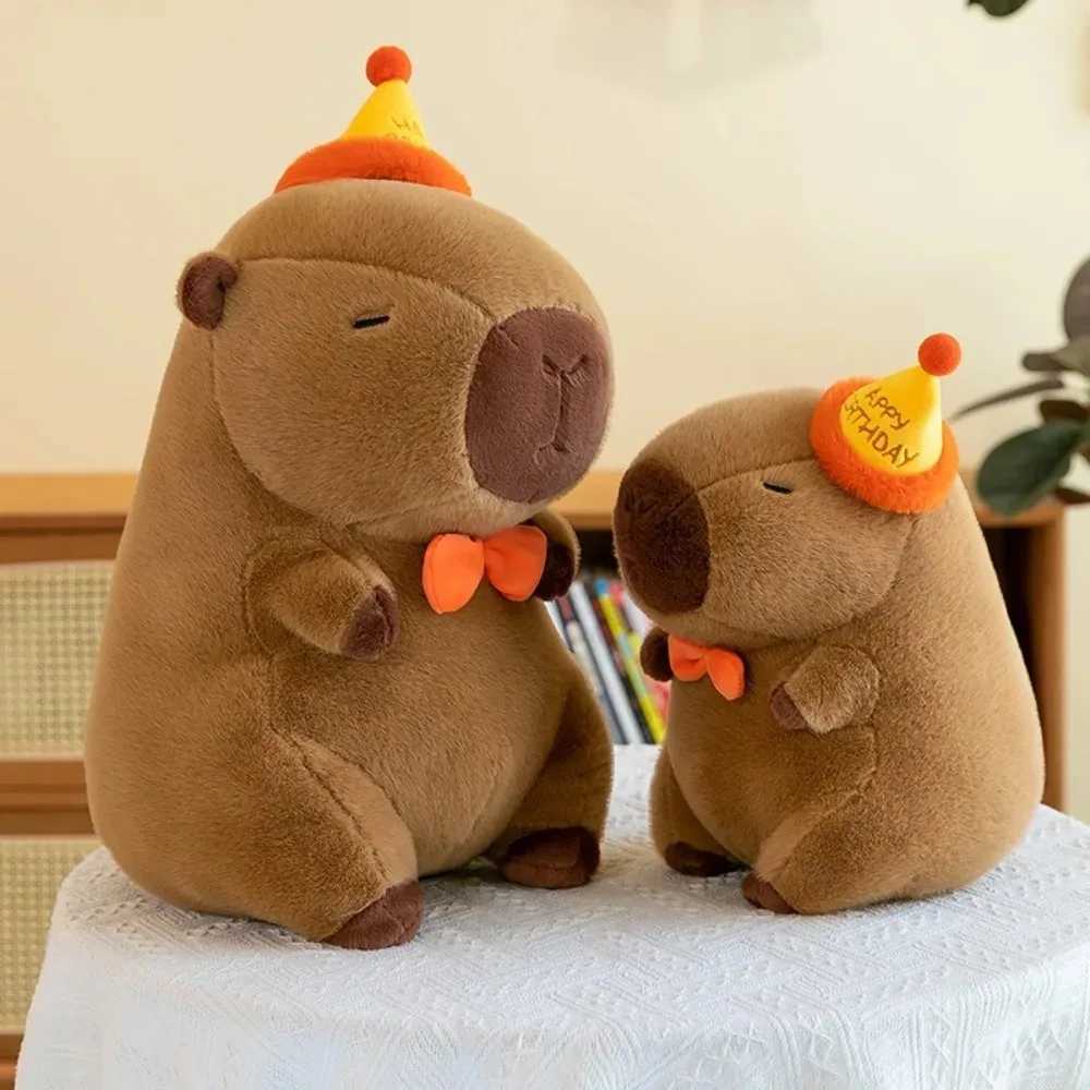 Capybara Plush Doll Cute Capibara Anime Fluffty Toy Kawaii Plushie Happy Birthday Doll Gift for Girl Friend Soft Stuffed Animals G251120