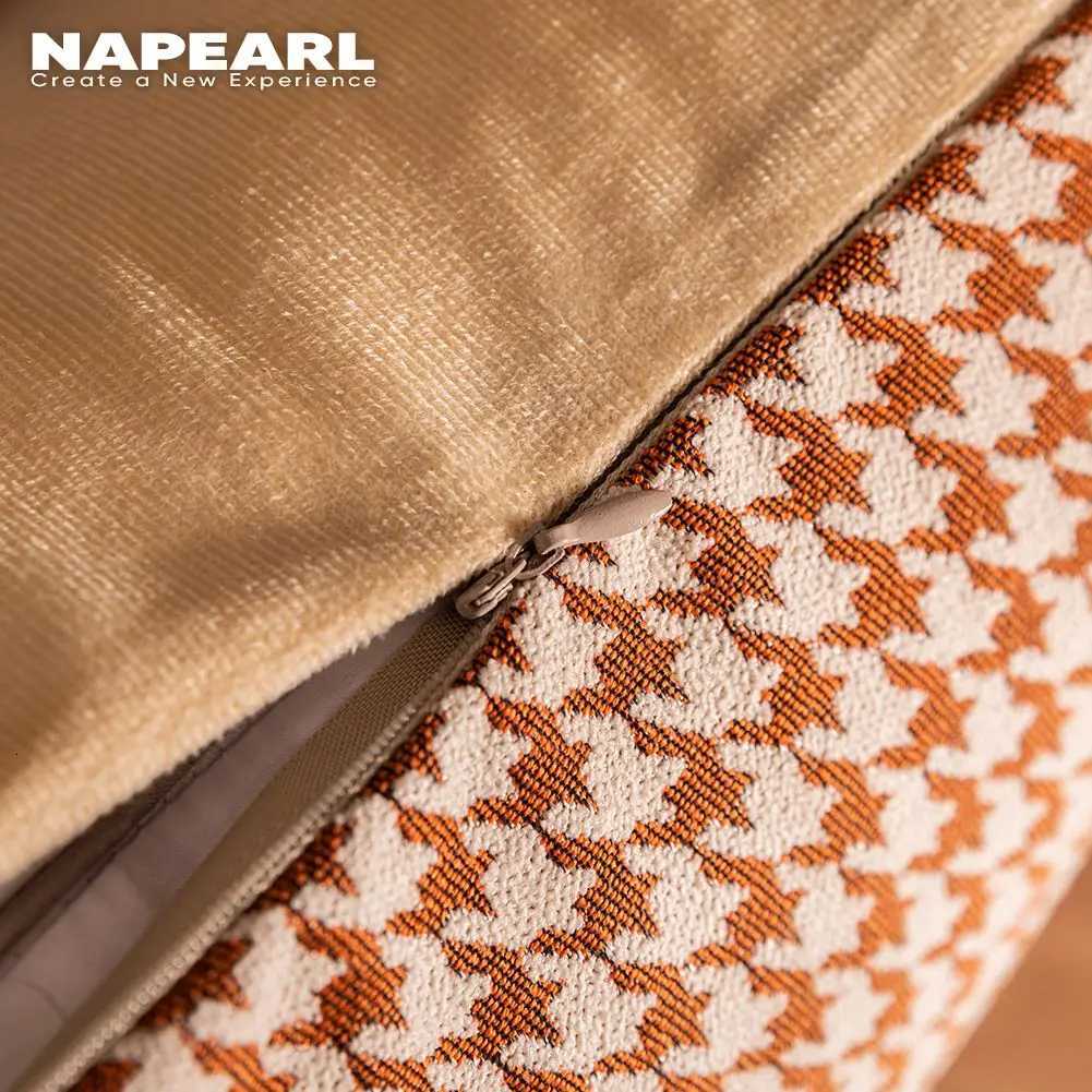 Pillow Case Luxury Throw cases Orange Color Velvet Dots Pattern Sofa Cushion Covers Fashion Decorative Square Cover C251120