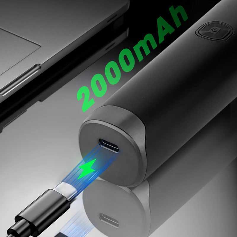 Electric Hair Clipper Professional Cordless Usb Rechargeable Hair Clippers With Light electric hair clipperT251120