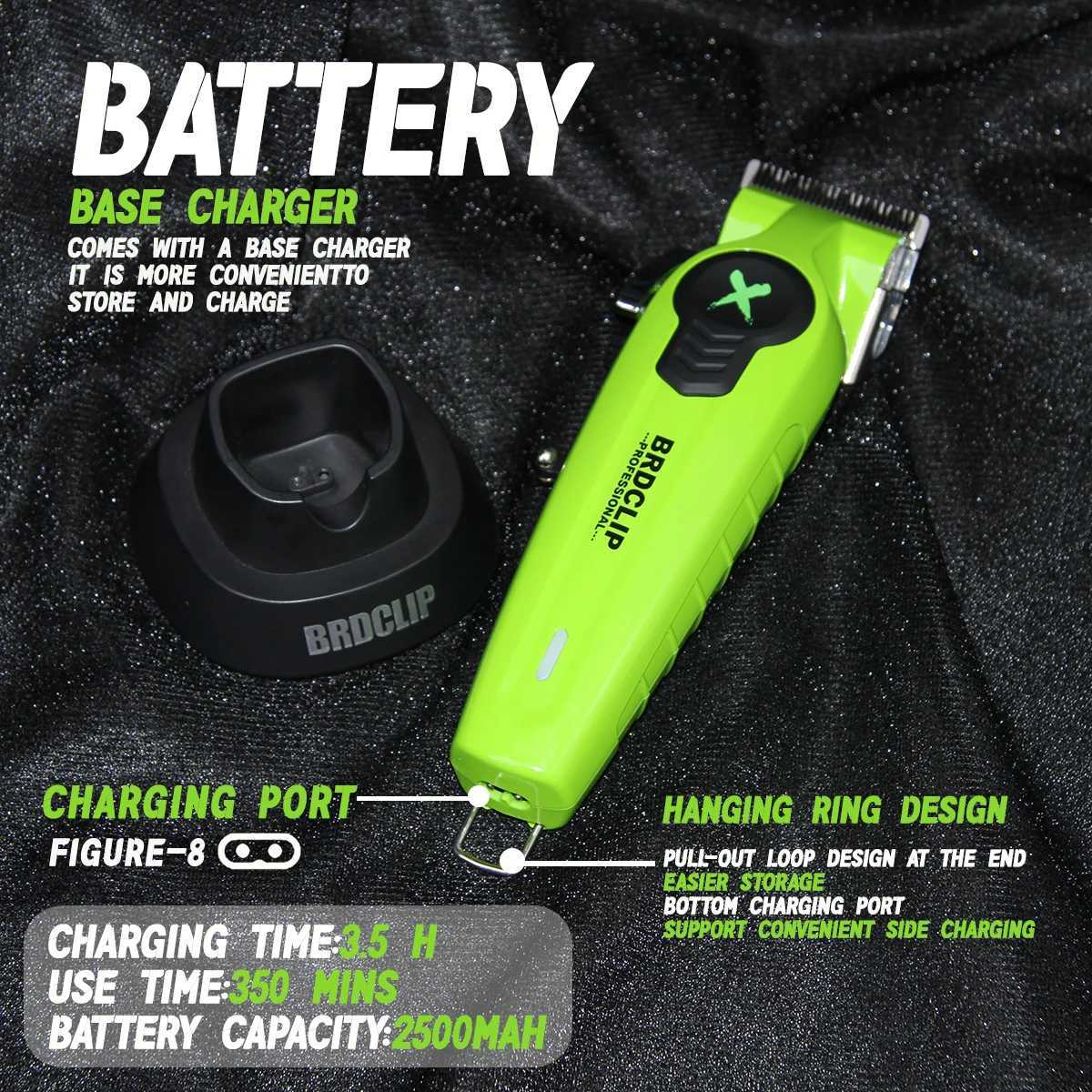 Professional BRDCLIP FA1C FA1T FA1R Set High Motor 8000RPM Hair Clipper Electric Shaver Trimmer Hair Machine DLC Blade with BaseT251120