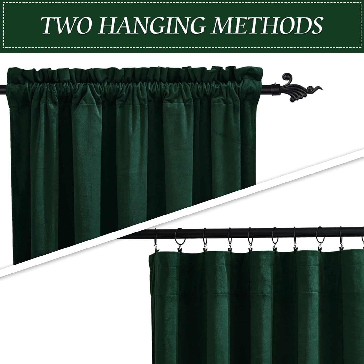 A867 cross-border Dutch velvet curtain foreign trade rod curtain blackout flannel curtain wholesale customization