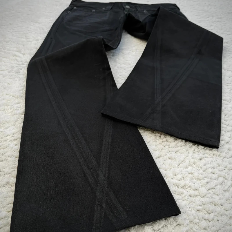 vintage X ray waxing tribal y mens flared jeans Gothic high street unisex punk slim fit Y2K baggy 251218