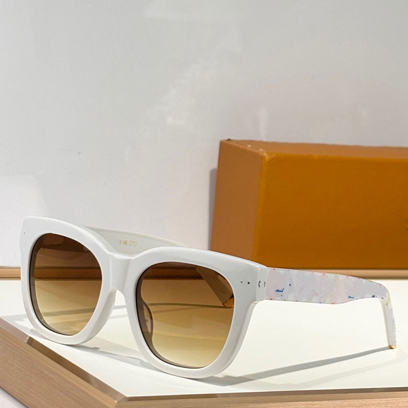 Womens Square Sunglasses Monogram multicolor Luxury Ladies Outdoor Fashionable summer runway styles Square for womens 2725