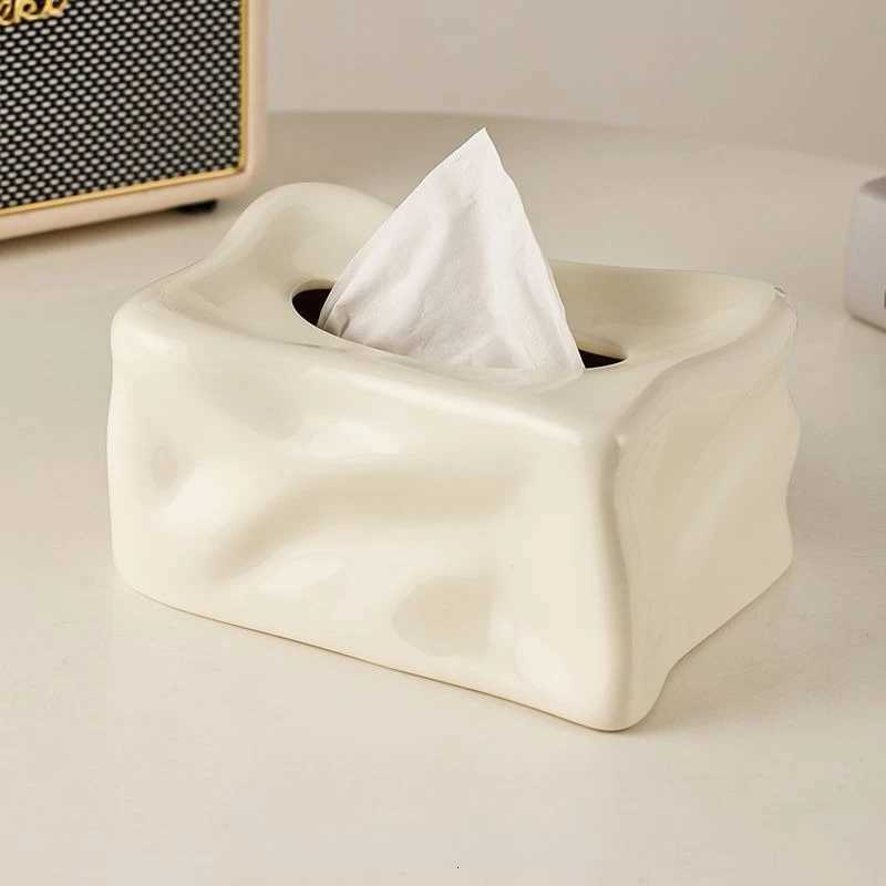 Ins Luxury Creative Ceramic Tissue Box Holder for Living Room Home Desktop Decor C251120