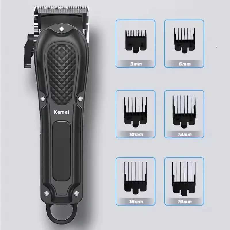 Kemei Electric Hair Clipper USB Rechargeable Cordless Beard Trimmer Men Powerful Electric Hair Clipper Trimming Tool KM-1071T251120