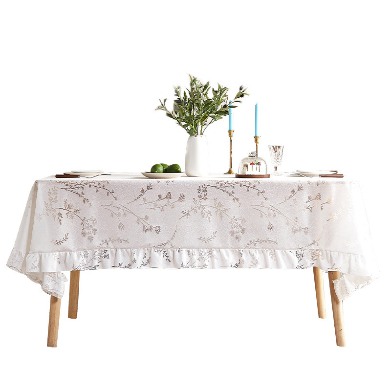 High-end lace tablecloth, simple design, coffee table mat, stain-resistant G2FX01